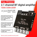 ZK-ST21 bluetooth Digital Amplifier Board 2.1 Channel 100W+100W+200W Subwoofer Chip TPA3221 DC12-30V 10A
