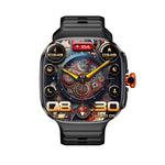 LinkMejor APPLLP 6 MAX 4G/5G AI Android Smart Watch 2.16 Inch AMOLED Display GPS WiFi 1150mAh Massive Battery Heart Rate Blood Pressure SpO2 Monitor Sleep Monitoring Multi-sport Modes Music Playback NFC Function 2MP Pull-out Camera