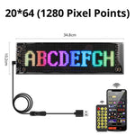 Smart Bluetooth Flexible LED Pixel Screen Strip 5V USB DIY Graffiti Logo LED Matrix Pixel Scrolling Display Advertising Light