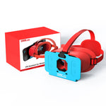 LinkMejor GAMES Switch 2 VR Headset 3D Stereo Glasses Helmet with Adjustable Interpupillary/Object Distance Soft Sponge Face Mask 3D Game Console Accessory