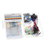 400 Hole Breadboard Electronic Components Set For Arduino Resistor LED Capacitor Jumper Wires  Breadboard resistor Kit with Retail Box