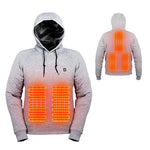 Winter Hooded Electric Heating Sweatshirt Heated Clothes for Men USB Heating Sweatshirt Warm Motorcycle Outdoor Clothing M/L/XL/XXL/XXXL/4XL