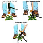 Stand Up Weed Puller Hand Operated Deep Root Removal Tool Easy to Use Ideal for Garden Lawn Maintenance Environmentally Friendly
