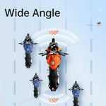 LinkMejor Motorcycle Driving Recorder Front Rear Dual Lens DVR BSD Warning Function Waterproof Lens HD Wide Angle GPS Track M600