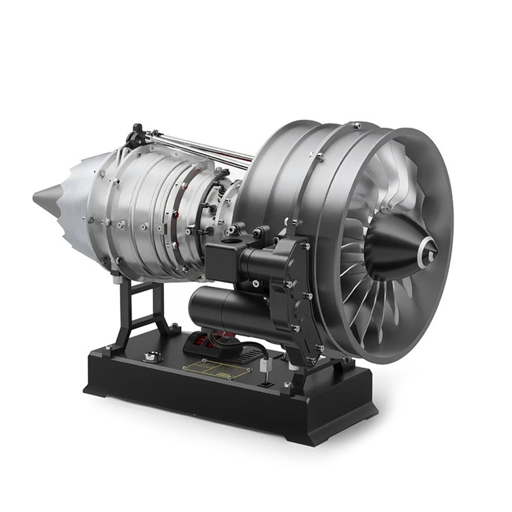 TECHING DM121 Turbofan Engine Model Assembly Kit with Built-in Battery Magnet Creative Desktop Ornaments Physics Experiment Science Education Toys