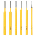 6PCS Roll Pin Punch Set Fast Pin Removal Drive Pins In or Out 1/8 3/16 1/4 5/16 5/32 1/16 Inch for Hunting Woodworking Pistol