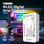 LinkMejor WLED Strip Light Controller 5-24V WS2812B WS2811 SK6812 TM1814 WS2813 WS2815 RGBIC LED Digital Strip Wifi Controller
