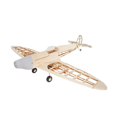 LinkMejor Spitfire 1020mm Wingspan Balsa Wood RC Airplane Fighter KIT