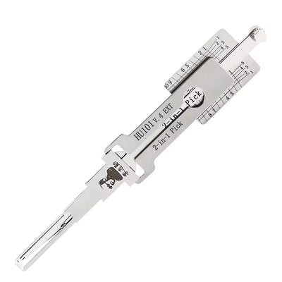 HU101 Lock Pick Tool Set Extended 2 in 1 Stainless Steel Automotive Lock Pick and Decoder for Jaguar Global Car Lock Solution
