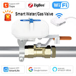 LinkMejor Tuya Smart Home WiFi Zigbe Water Valve Faucet Garden Sprinkler Controller Timing Voice Control Gas Smart Valve Work with Alexa Google Assistant