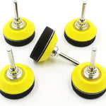 5pcs Hook and Loop Sanding Pads for Drill Attachment 2 Inch Foam Backing Compatible with Angle Grinders Sanding Polishing Pads 1/4 Shank