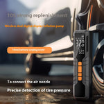 150Psi Portable Smart Electric Air Pump Power Bank Preset Tire Pressure 6000mAh Cordless Dual Digital Display Air Compressor