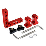LinkMejor 6PCS Woodworking Upgrade Right Angle Positioning Clamp Precision 90 Degree Clamping Square L-Shaped Auxiliary Fixture Splicing Board Carpenter Square Ruler Woodworking Tool