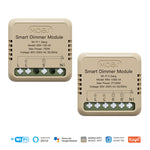 LinkMejor Tuya WiFi Intelligent Dimmer Switch Module Portable Home Automation DIY Switch Compatible with Alexa Google Assistant