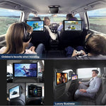 10.1" HD 1280*800 Android 13 Car Headrest Monitor Tablet For Back Seat Multimedia Apple Carplay Ambient Lights BT SD -Input