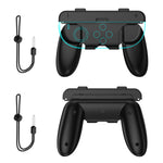 LinkMejor LinkMejor-NS2276 Switch2 Detachable 2-in-1 Joy-Con Grip Ergonomic Dual Hand Mode Tool-Free SL/SR Access Wrist Strap Portable Gaming Controller Grip Game Accessory