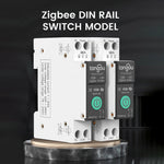 Tuya Intelligent Circuit Breaker with Metering 1P 63A DIN Rail Support 3 Timing Modes Multiple Safety Protecting APP Remote Control Compatible with Alexa Google Assistant for Household Appliances