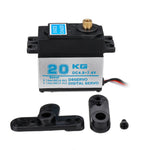 LinkMejor 20KG Digital Servo All Copper Teeth Aluminum Middle Shell Servos