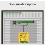 Tuya Wifi/Zigbee Smart Curtain Module Alexa Google Home Assistant Compatible with Remote App Control Timer Schedule Sharing Function Ideal for Smart Home Automation