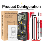 LinkMejor SZ08 Ultra-thin Split LCD Digital Multimeter Tester with  Stowable Test Pen AC/DC 220V Professional Multimetro Auto Voltmeter Resistance Tester Tool