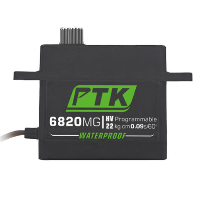 LinkMejor 6820 MG 20kg High Torque 180° Stainless Steel Gear Metal Digital Waterproof RC Servo for Robot Fixed Wing Car and Aircraft Model