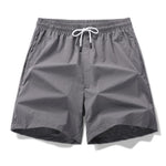 Men's Quick Dry Breathable Summer Shorts Casual Solid Drawstring Beach Shorts Lightweight Swimming Trunks Comfortable Pants for Men