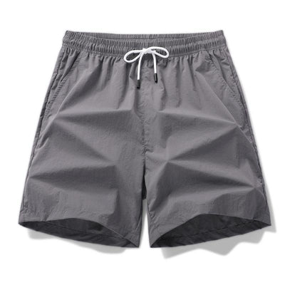 Men's Quick Dry Breathable Summer Shorts Casual Solid Drawstring Beach Shorts Lightweight Swimming Trunks Comfortable Pants for Men