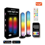 Elfeland Smart RGB Pickup Light with Remote Control USB Music Rhythm Light for Room Bar Desktop Christmas Atmosphere Lamp Decor