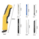 6-in-1 Multifunctional Reciprocating Saw Ergonomic ABS Handle Interchangeable Blades for Wood Metal PVC Cutting Adjustable Length Portable Tool