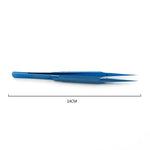 Precision Titanium Alloy Tweezers 0.15mm Edge Anti Magnetic Design Professional Tool for Phone Motherboard Electronic Repairs and Maintenance Accessories