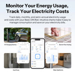 LinkMejor BASIC-1GSP Basic DIN Rail Matter Over WiFi Version Load 32A Energy Electricity Bill Tracking APP & Voice Control Matter Compatible Apple Home