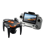 LinkMejor YL01 WiFi FPV with 4.3inch LCD Screen Controller 720P HD Dual Camera Servo Gimbal 360° Obstacle Avoidance Brushless Rotating Foldable RC Drone Quadcopter RTF