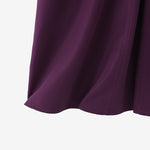 LinkMejor Women Vintage Fashion Solid Casual V-Neck Short Sleeve Dress Loose Fit with Side Pockets