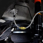 25Ft Coil Roll of 3/16"OD Steel Zinc Brake Line Fuel Tubing Kit with 15 Fittings Replacement Accessories
