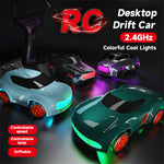 LinkMejor Q197 RTR 1/64 2.4G 4WD Drift RC Car Mini Race LED Light Radio Control High-Speed Motor Full Proportional On-Road Racing Vehicle Model Boys Gifts Desktop Micro Toys
