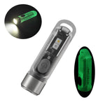 LinkMejor TIKI/TIKI LE 300 Lumen USB Rechargeable LED Keychain Flashlight High CRI Outdoor Camping Mini Torch Emergency Light