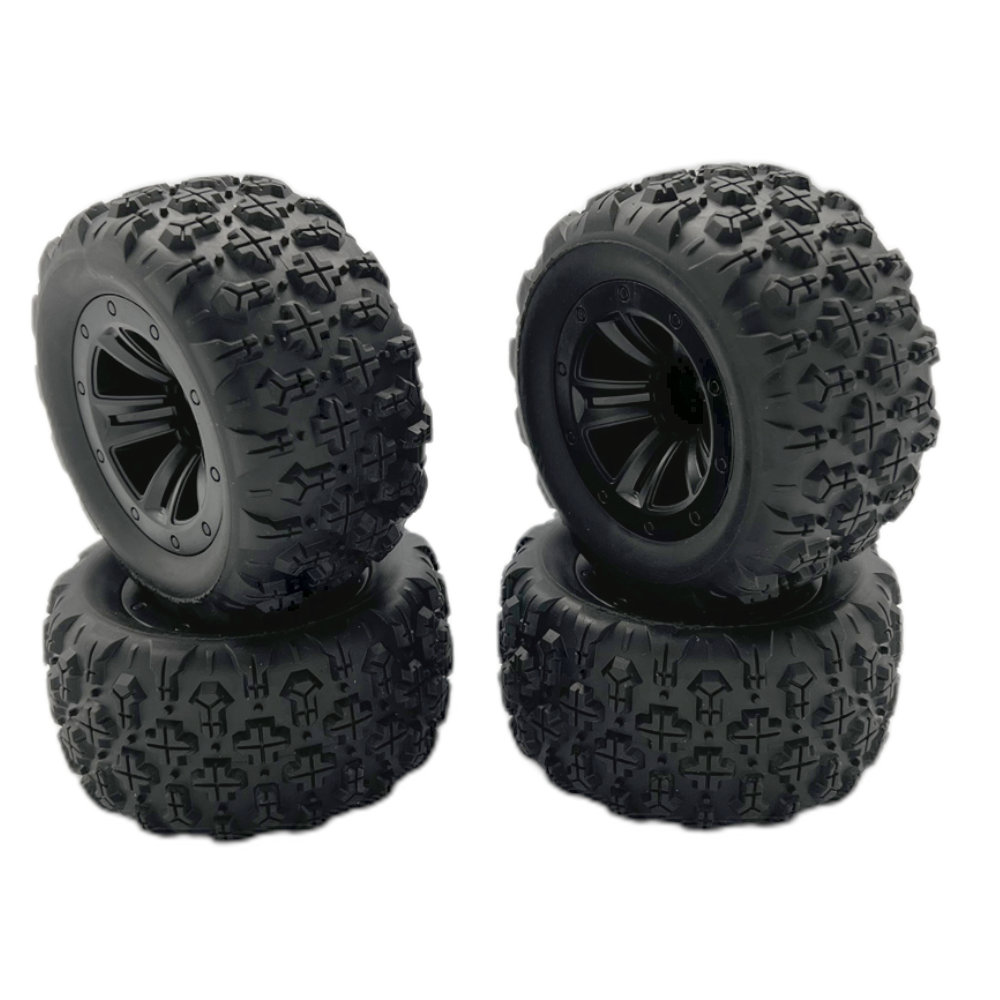 4PCS Upgraded Tires Wheels for Wltoys 144010 MJX 16208 16209 16210 SCY MNRC MN128 1/12 1/14 1/16 Monster Truck RC Cars Vehicles Models Spare Parts
