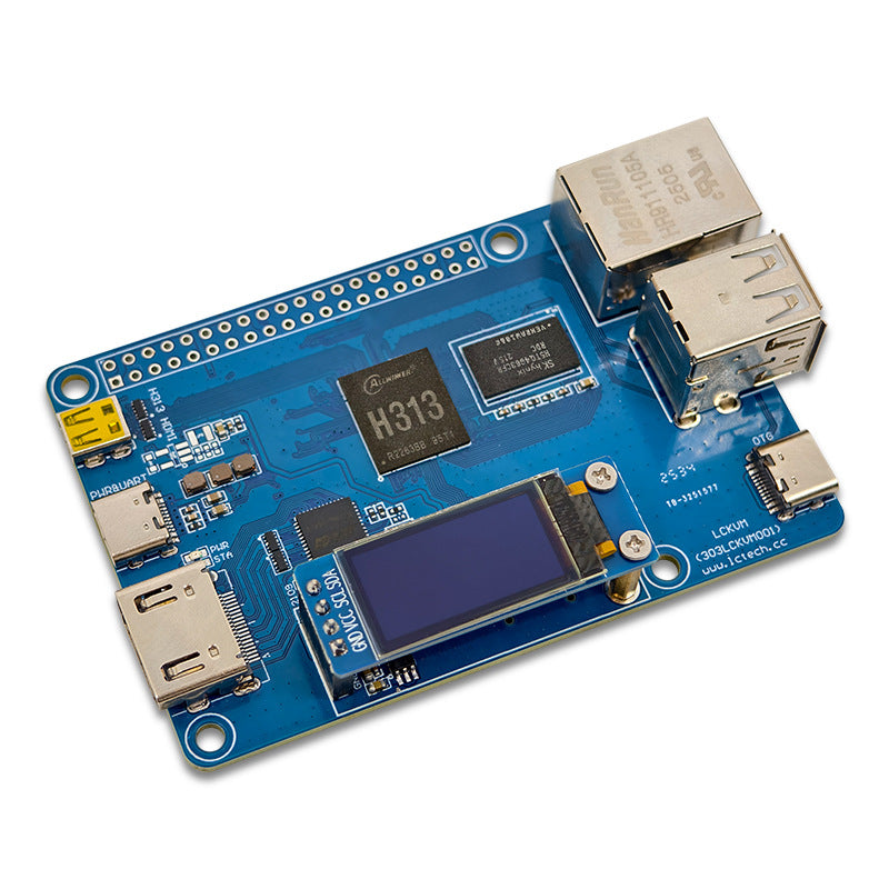 LinkMejor Remote Control for PCs Server Maintenance Development Board Raspberry Pi KVM Server Board Quad Core ARM Cortex A53 with OLED Display