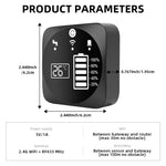 Tuya WiFi Ultrasonic Liquid Level Sensor 433MHz Remote Control Indoor/Outdoor Tank Level Monitor with APP Alarms for Household