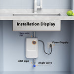 220V 5500W Instant Hot Water Heater Constant Temperature Small Household Water Heater Quick Hot Shower 24-hour Hot Water Supply
