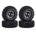 4PCS Upgraded 1 Inch Aluminum Alloy Blade Wheels JC Tire for TRX4M SCX24 FMS24 1/18 Climbing Rock Crawler RC Cars Vehicles Models Spare Parts Accessories