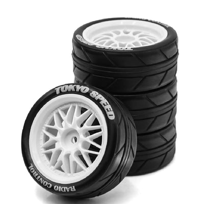 RS Starscream 1/10 Touring Car Tire for Kyosho FW06 Tamiya TT01 TT02 XV01 Racing Tire R157 RC Car Parts
