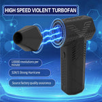High-Speed Turbofan Cordless Air Blower 130,000RPM 7500mAh Peak Battery 3 Speed Adjustable Portable Vacuum USB Charging for Car and Home