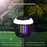 LinkMejor Solar Mosquito Killer Lawn Light Waterproof Outdoor Bug Zapper with UV Light 3 Modes Safe Design Mosquito Repellent Light