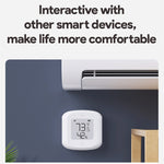 Tuya Smart WiFi Zigbee3.0 Temperature Humidity Sensor Indoor Hygrometer Thermometer Detector with LCD Display Remote Control Support Alexa Google Home