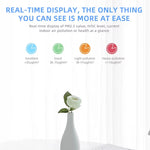 DCR-009 Tuya ZigBe/WiFi Air Quality Detector PM2.5 Formaldehyde VOC CO2 Temperature Humidity 6-in-1 Smart Air Box Sensor Via Alexa Google
