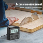 HT-300C Digital Level Inclinometer Protractor 4*90° Range Magnetic Attachment ABS Plastic High Accuracy ±0.1° CE FCC RoHS