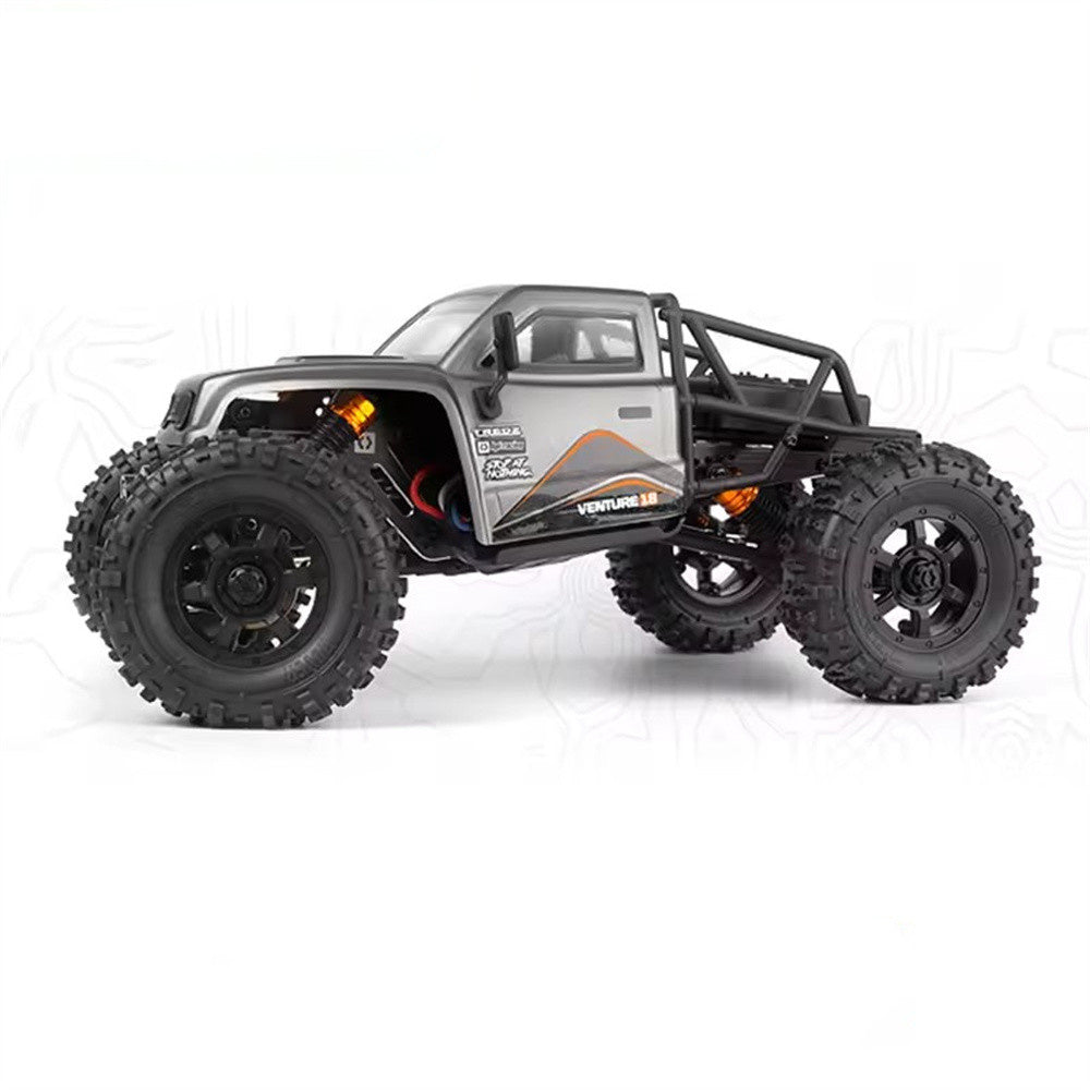 LinkMejor  Venture18 CC Flux RTR 1/18 2.4G 4WD Mini Brushless RC Car LCG Competition Aluminum Chassis Differential Lock Straight Axles Rock Crawler Off-Road Climbing Truck Vehicles Models Metal Gears Oil Shocks Toys