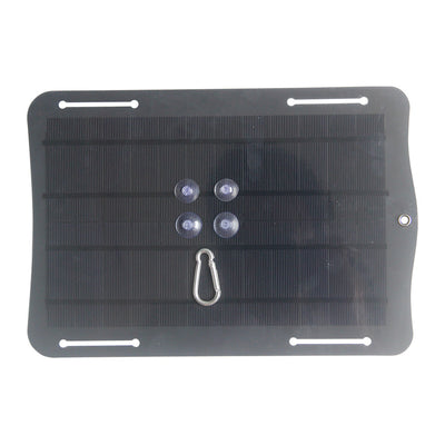10W 5V Monocrystalline Solar Panel Charger 21.5% High Conversion Efficiency Portable USB Output for Phone Fast Charging Outdoor Emergency Power Bank Camping Monitoring