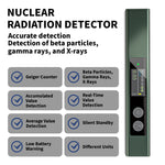 Geiger Counter Nuclear Radiation Dosimeter Portable Meter For X-Ray Gamma Beta Rays Rechargeable With High-Definition Display